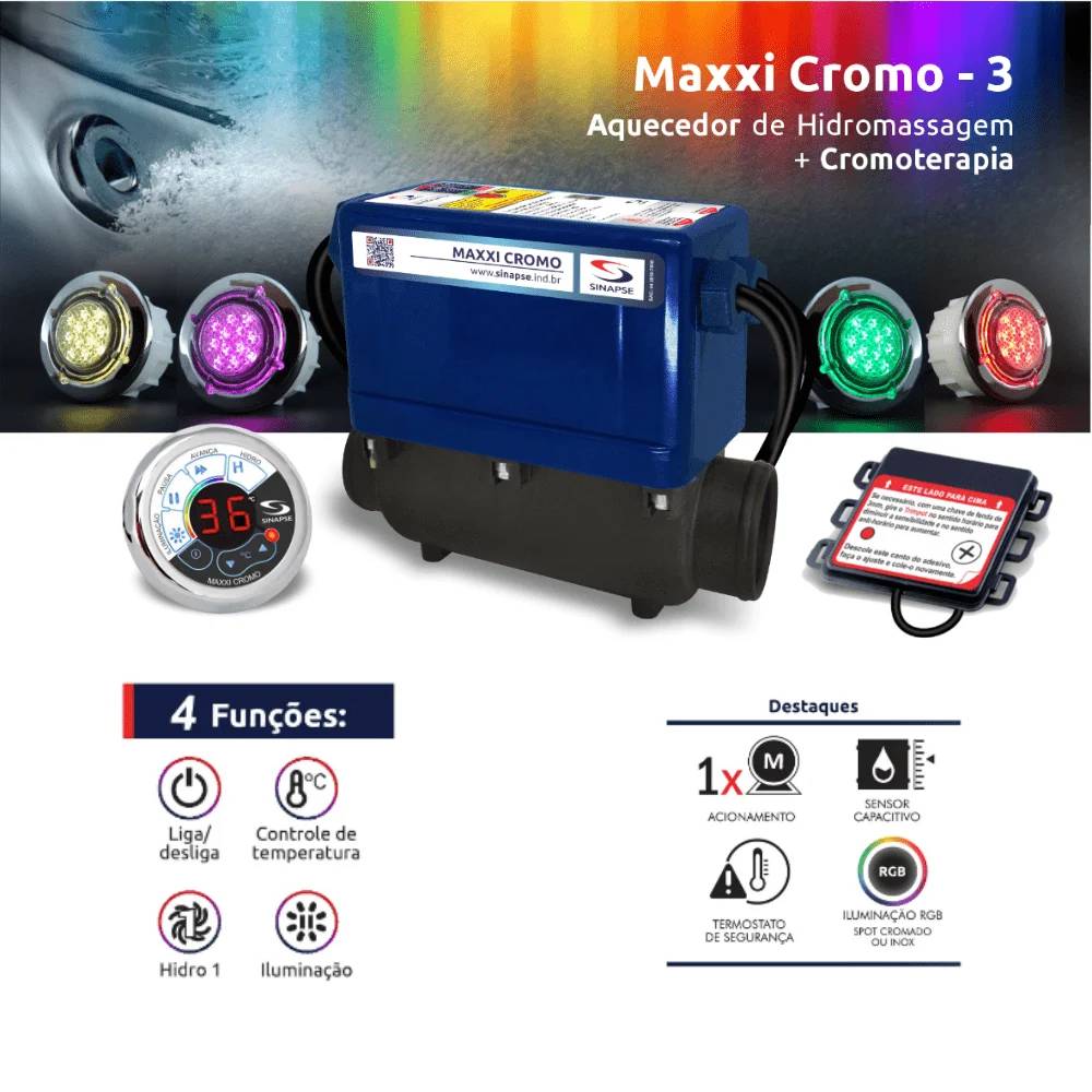 Imagem deAquecedor Sinapse – Maxxi Cromo - 2